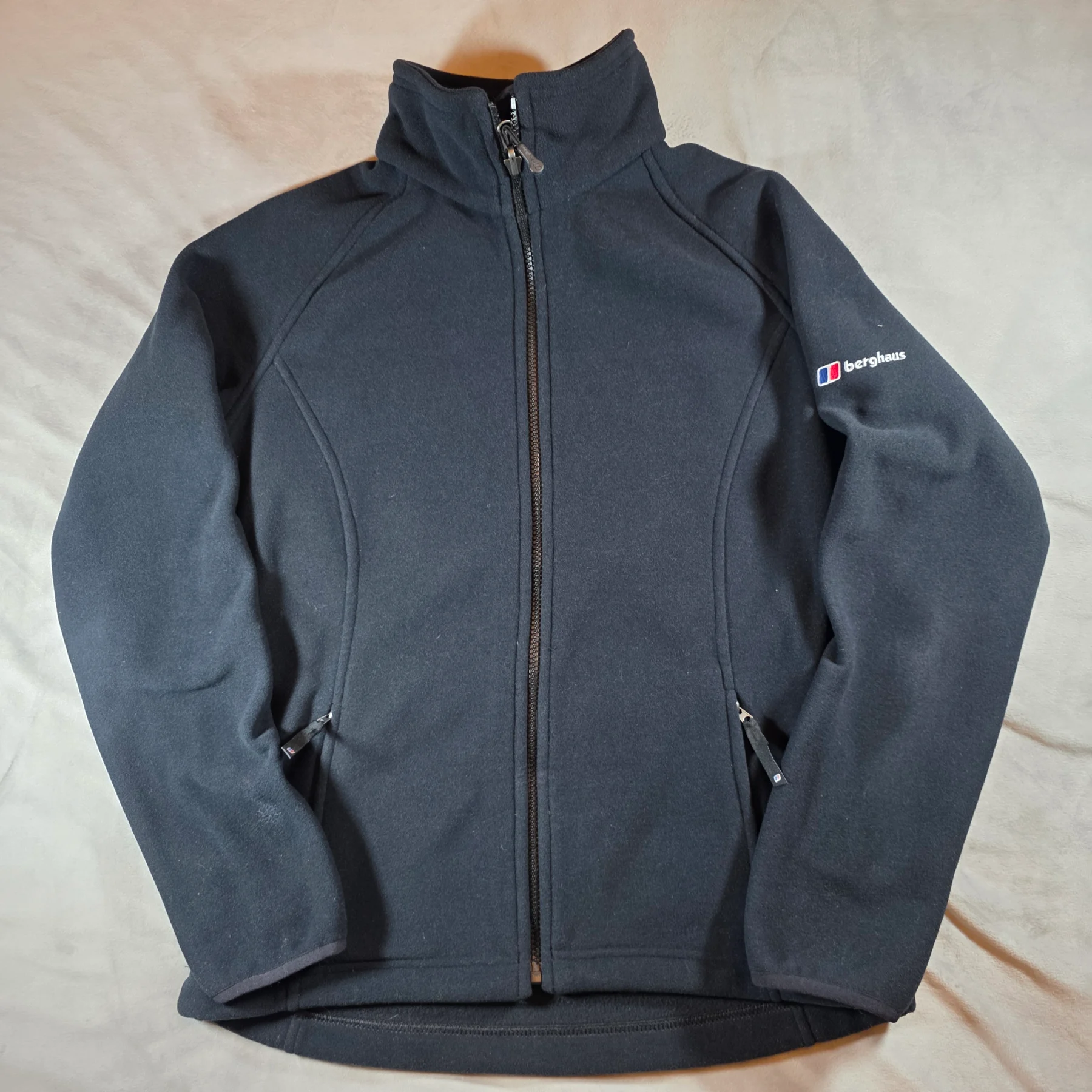 Berghaus Navy Full Zip Fleece Jacket Womens Size UK 10 Outdoor Activewear