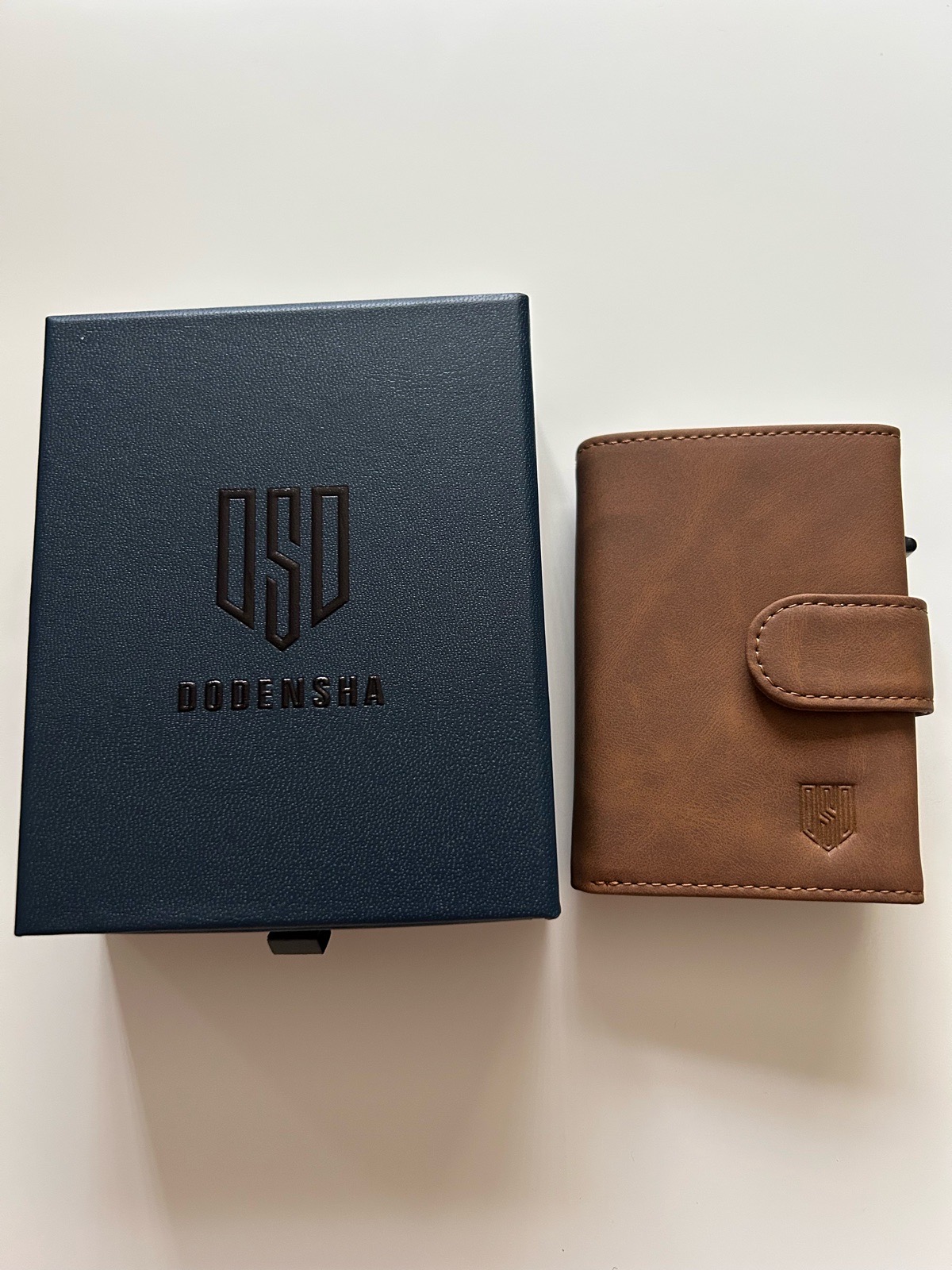 Men’s Leather Wallet RFID Blocking Pop Up Card Holder Brown
