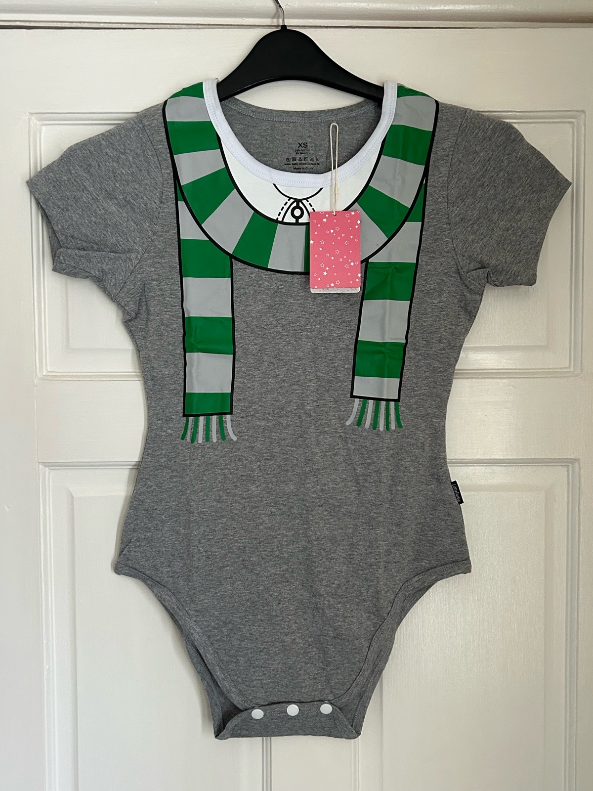 Little For Big Size XS Grey & Green Wizard School Nightwear Bodysuit New