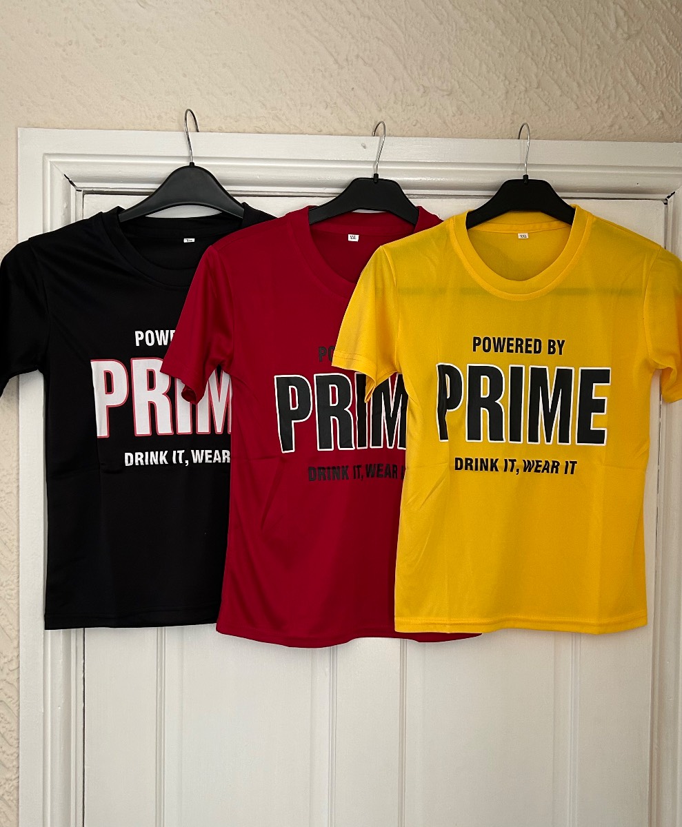 Kids Prime Tshirt Bundle of 3 XXL Approx 9-10 Years Unisex New
