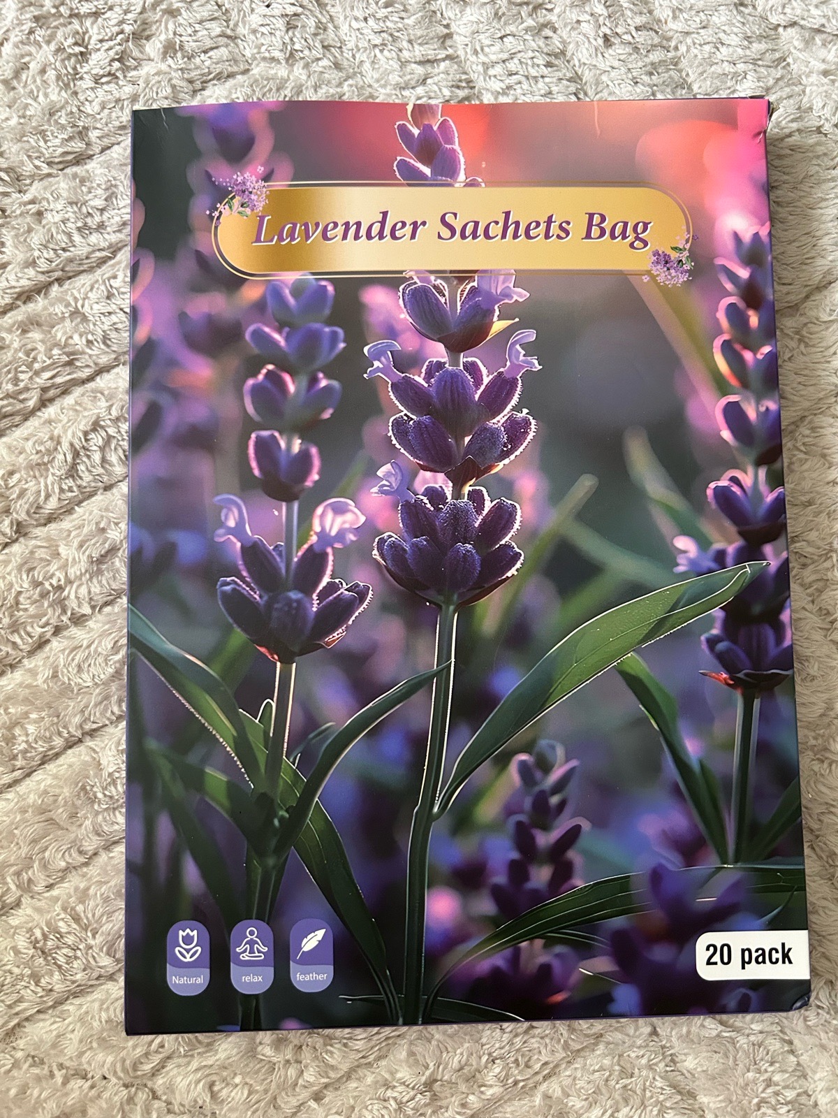 Lavender Scented Bags for Wardrobes 20-Pack Lavender Sachet Bags Car Home Gift
