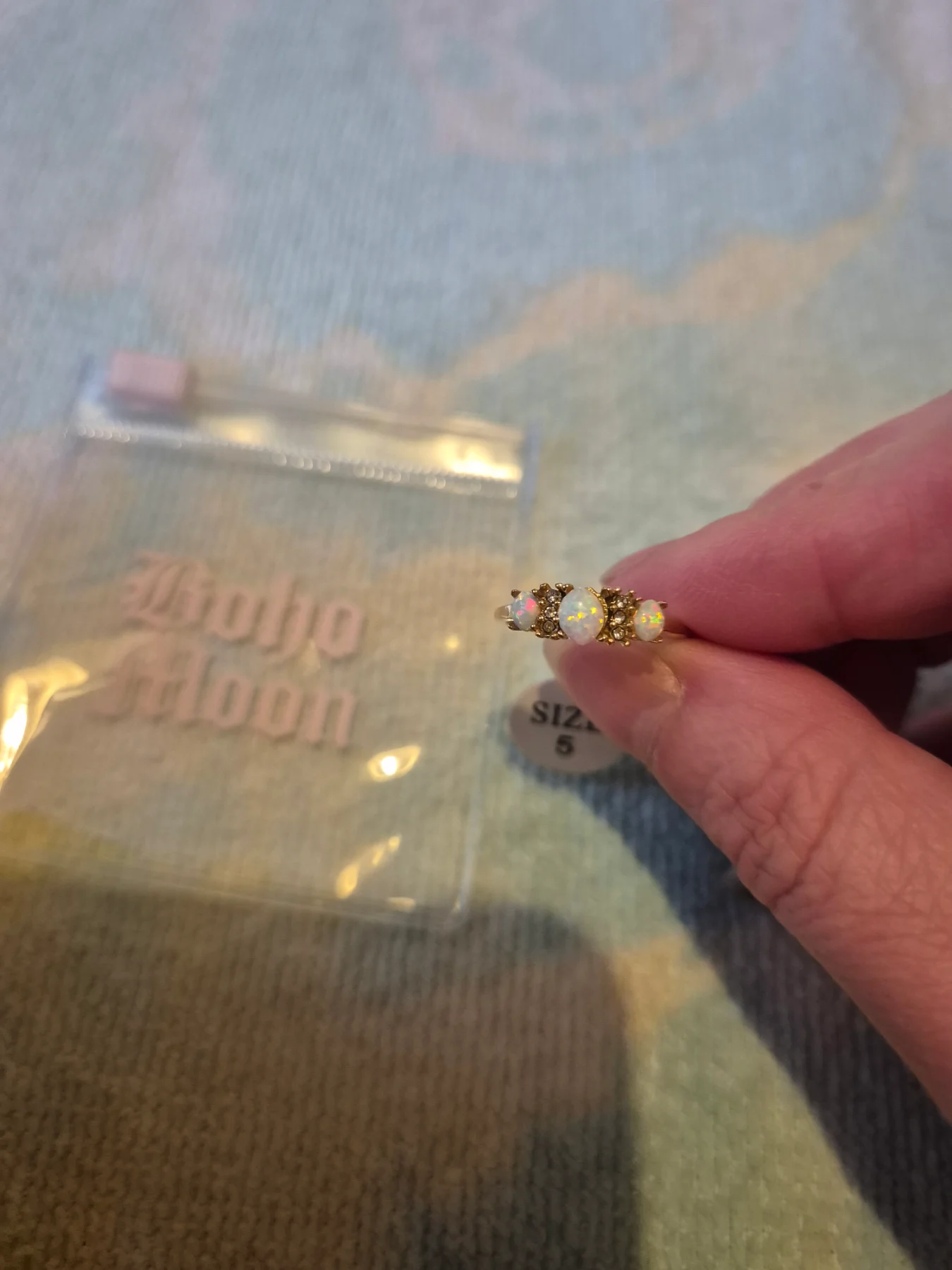 Bohomoon Opal Ring