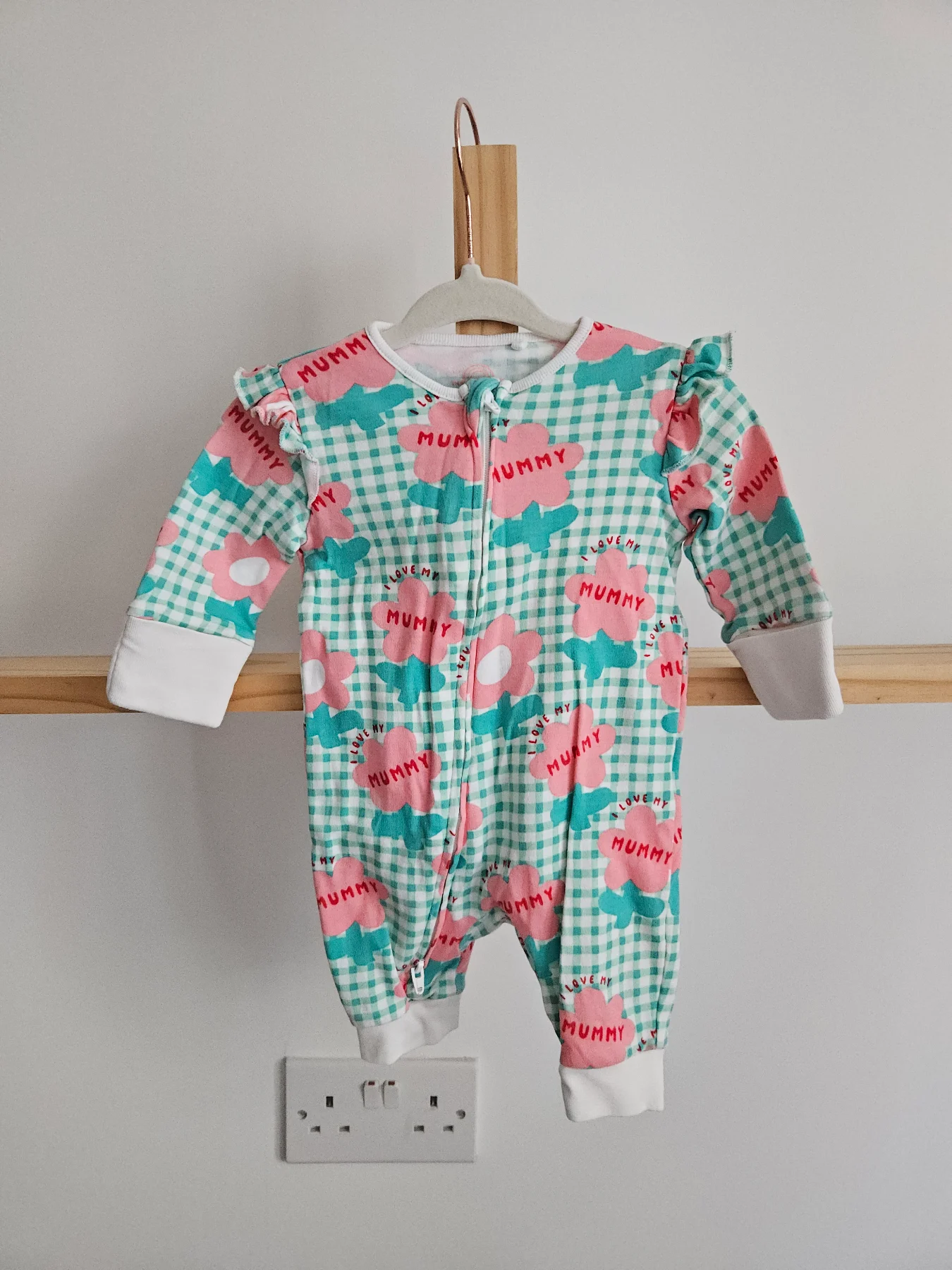 Footless babygrow, up to 1 month