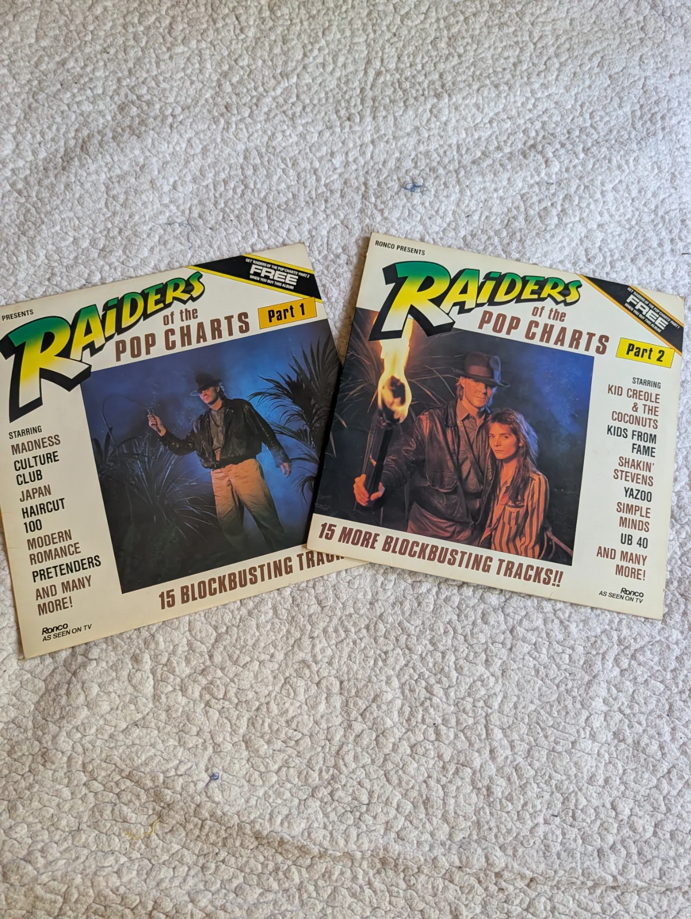 RAIDERS OF THE POP CHARTS 2XLP MADNESS JAPAN UB40 THE BEAT LENA LOVICH YAZOO VG