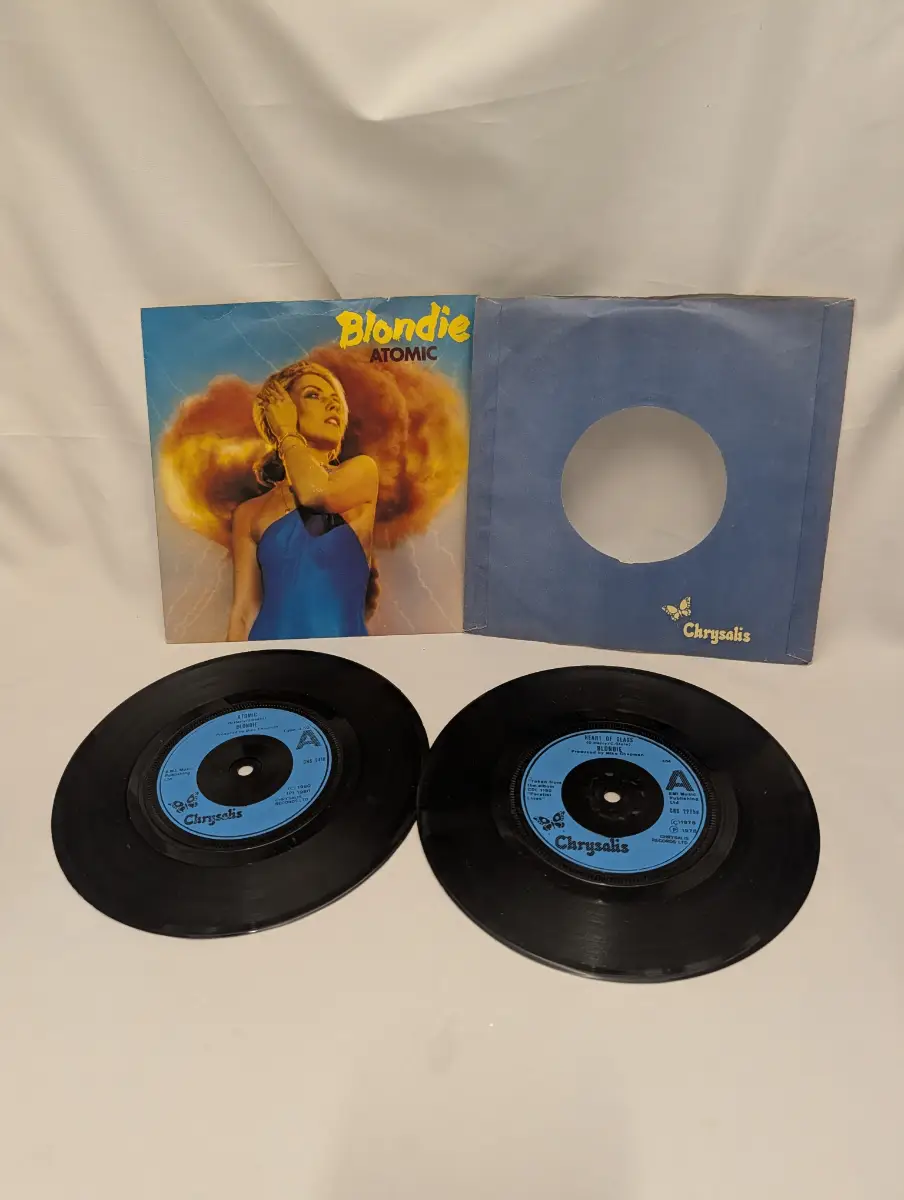 Blondie Atomic 7" Vinyl Record Single 1980 - Chrysalis heart of glass CHS2410