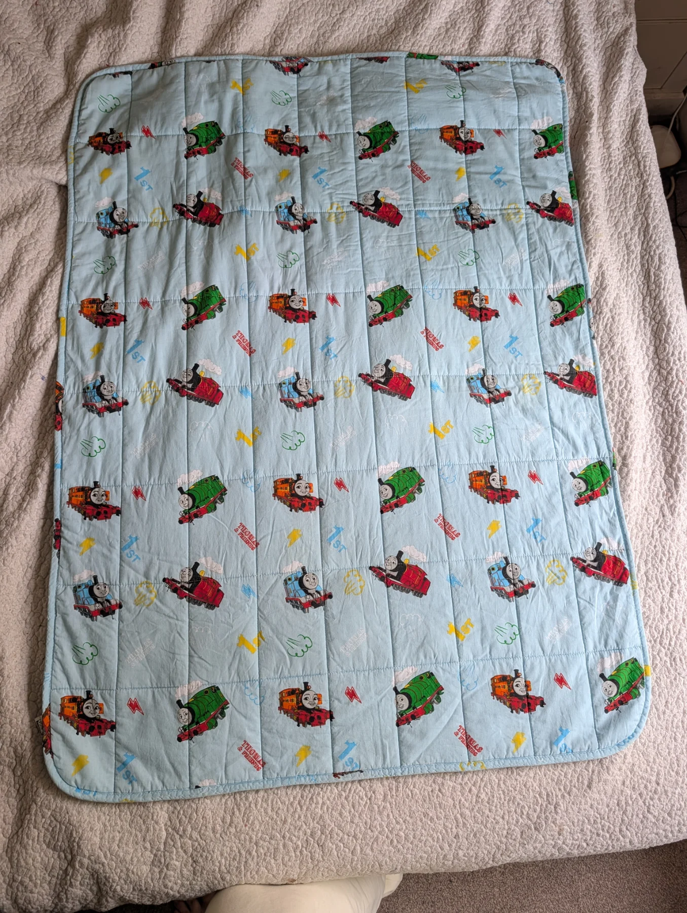 Thomas The Tank Engine Weighted Blanket sleep ease blue kids soft