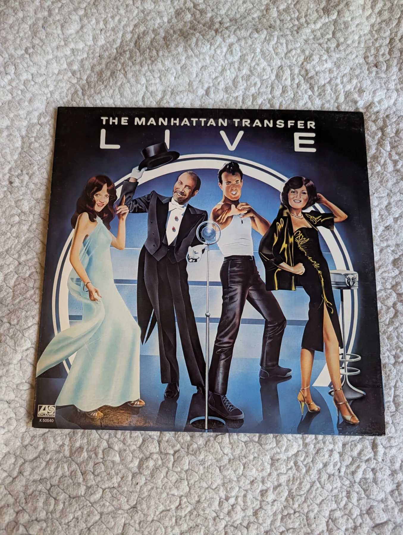 The Manhattan Transfer Live 12 inch Vinyl Album Record LP Atlantic Records 1978