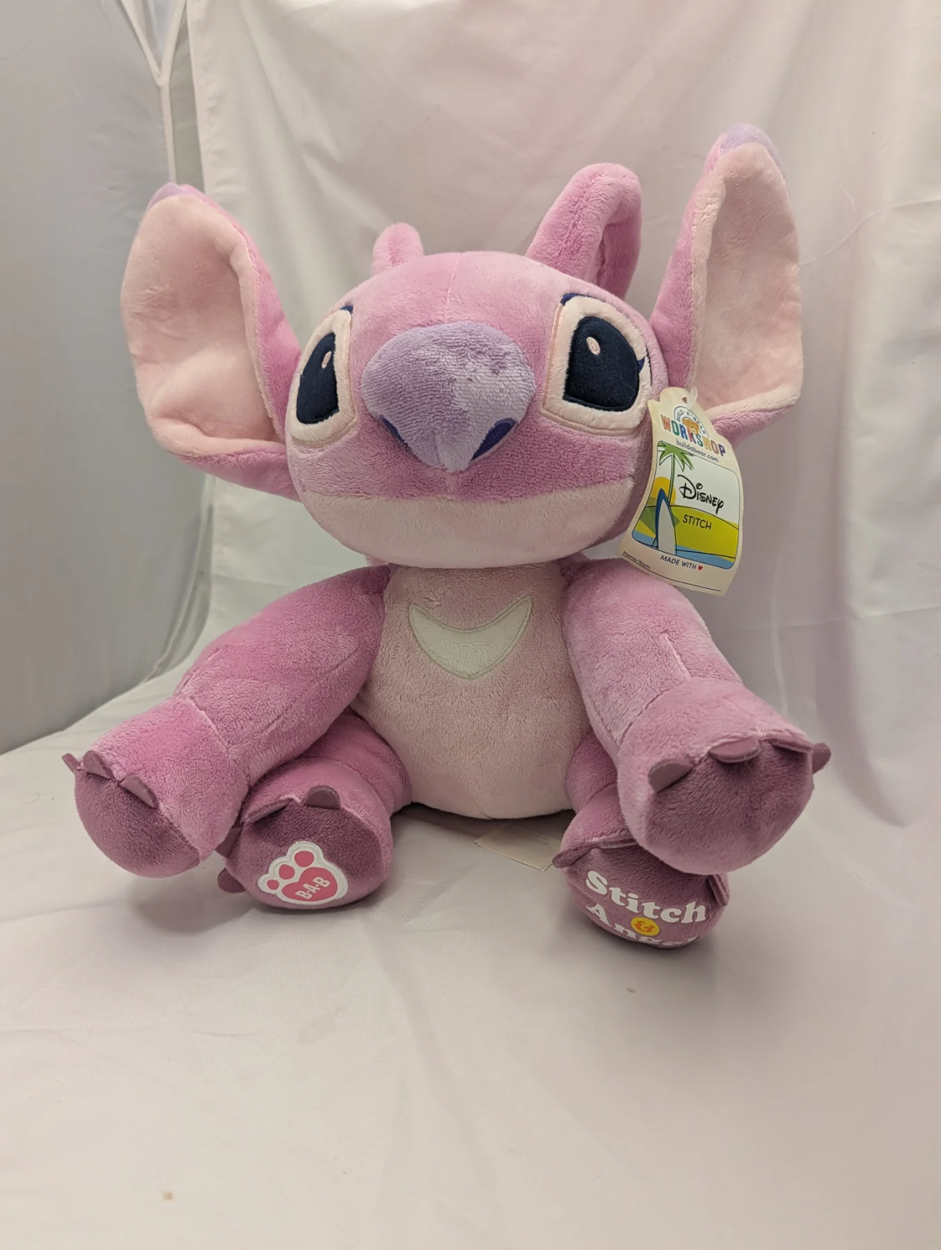 Build A Bear Disney Lilo & Stitch Angel Nwt Soft Plush Toy Experiment 624