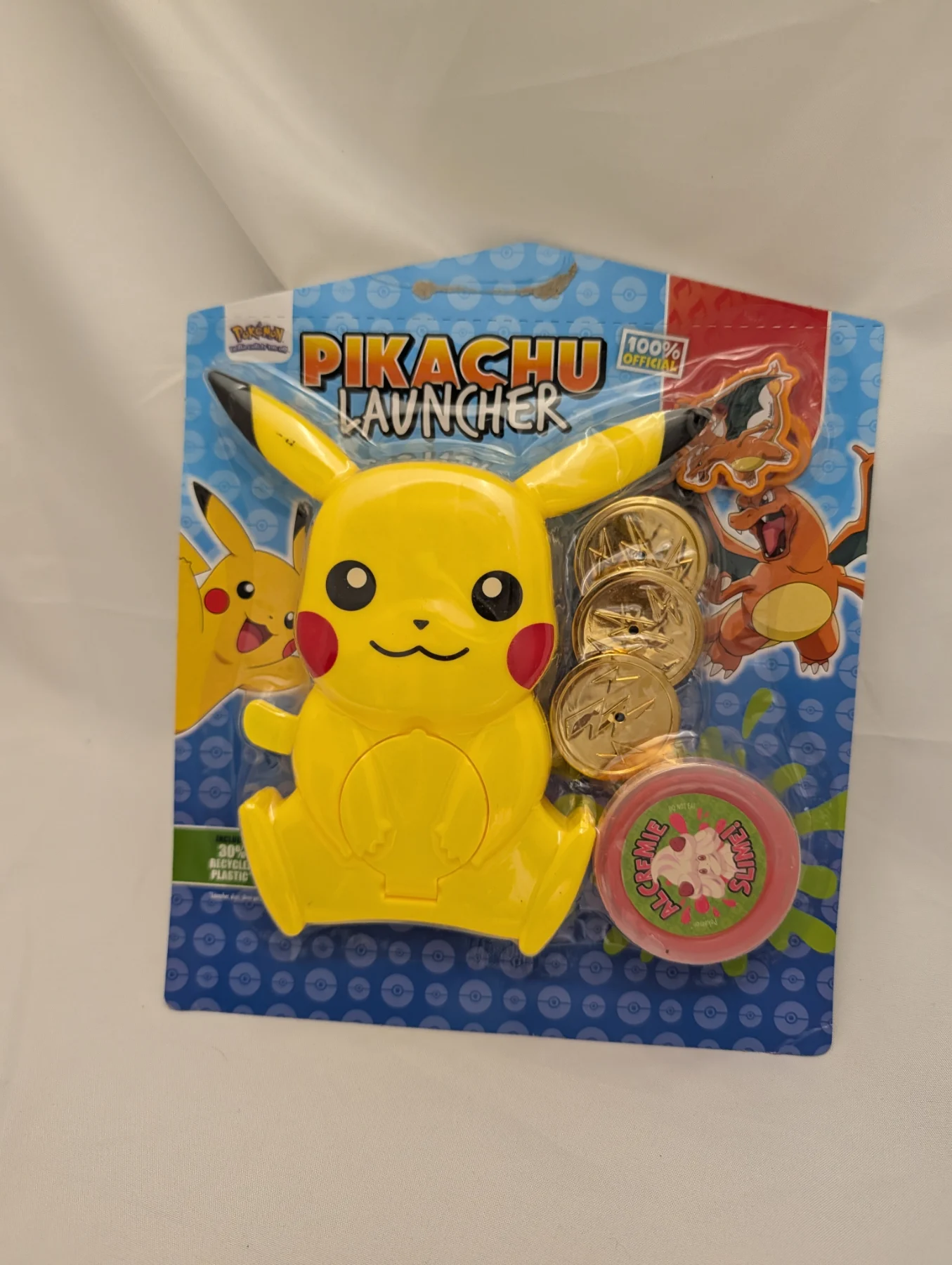 Pokémon Pikachu Launcher Action Figure Set Boxed with Coins slime from magazine