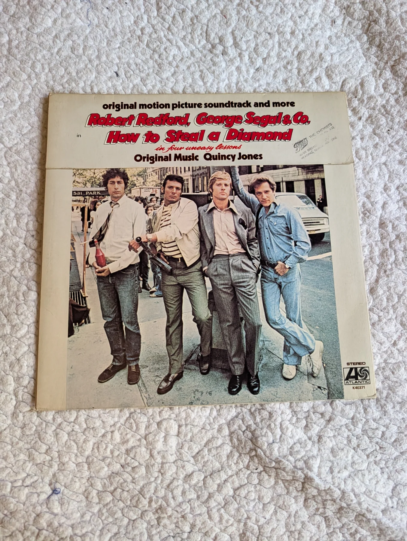 Quincy Jones How To Steal A Diamond In Four Uneasy Lessons Motion movie vinyl soundtrack 12''