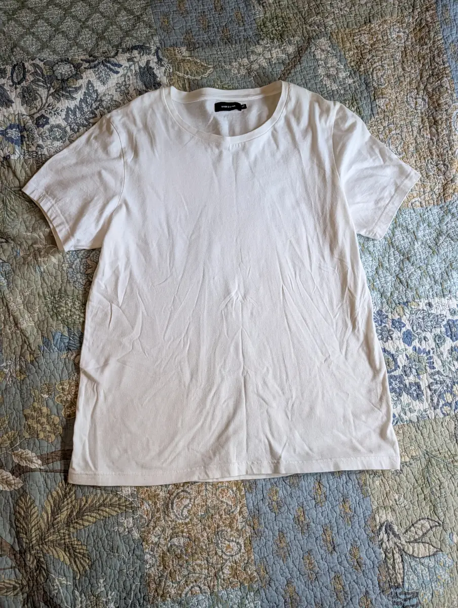 Samsoe Samsoe XL tshirt white round neck tee top pullover