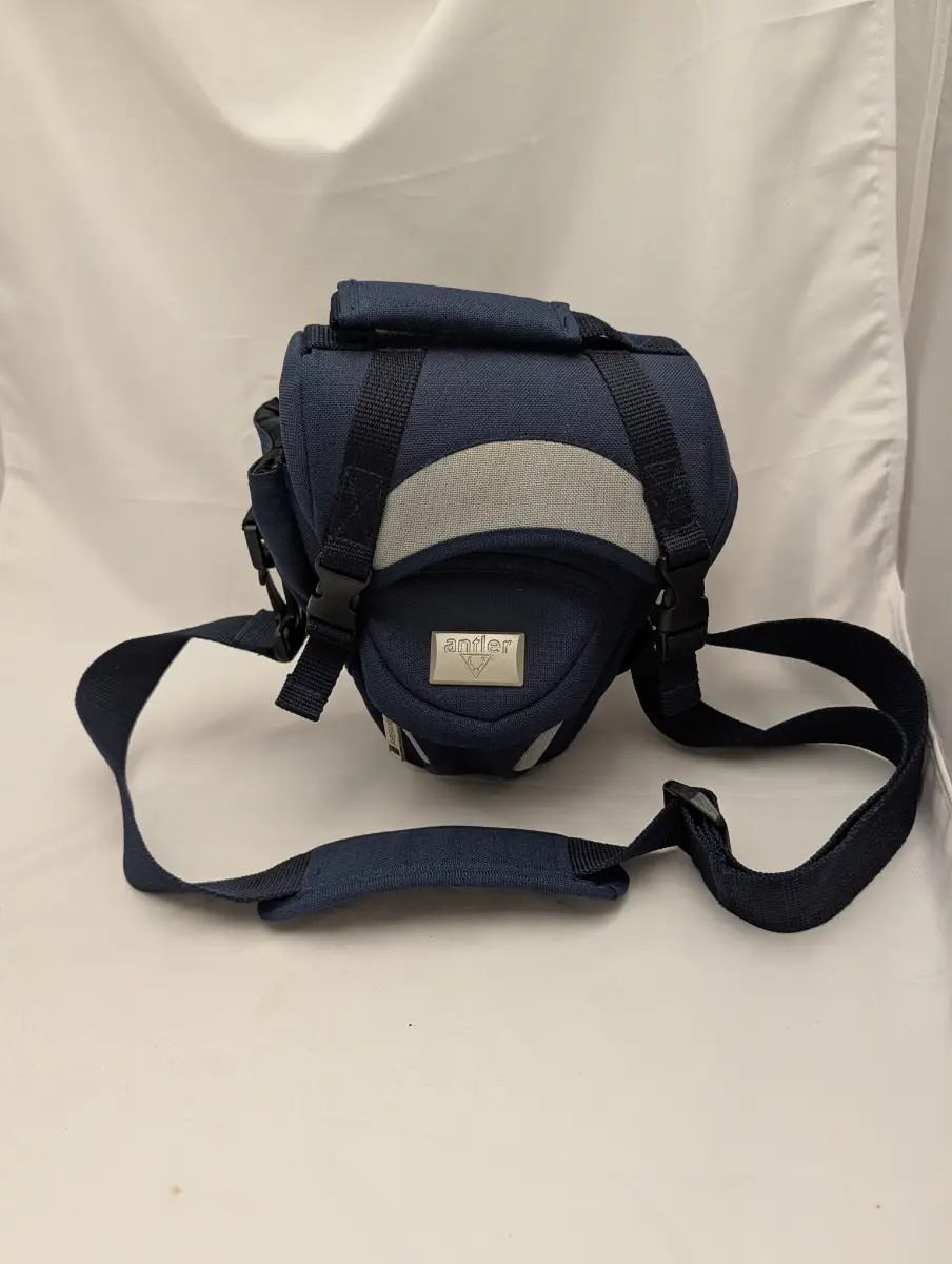 Antler crossbody/shoulder camera bag carry case padded lightweight blue grey