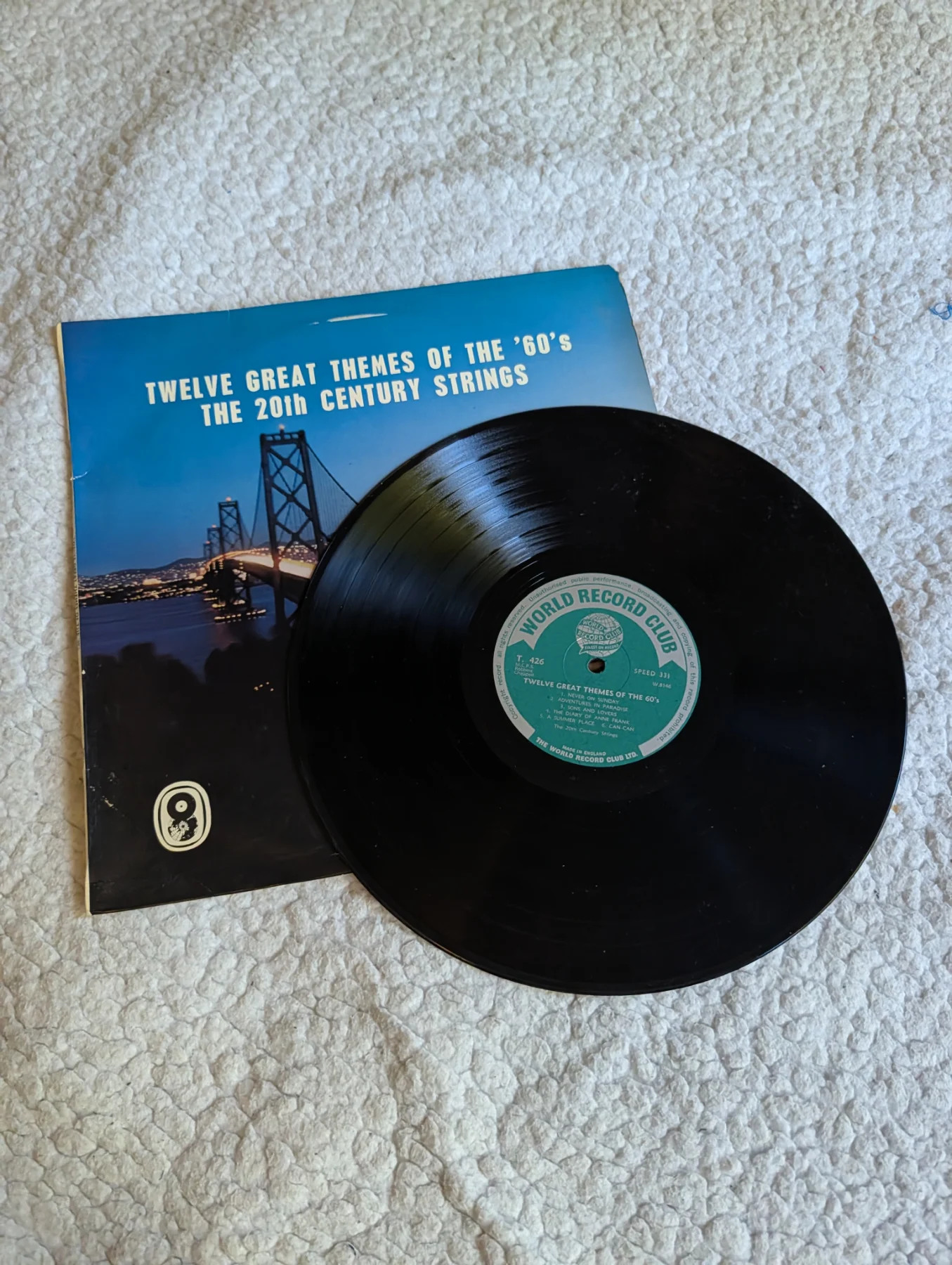 20th Century Strings - Twelve Great Themes Of The '60's - Used Vinyl  -