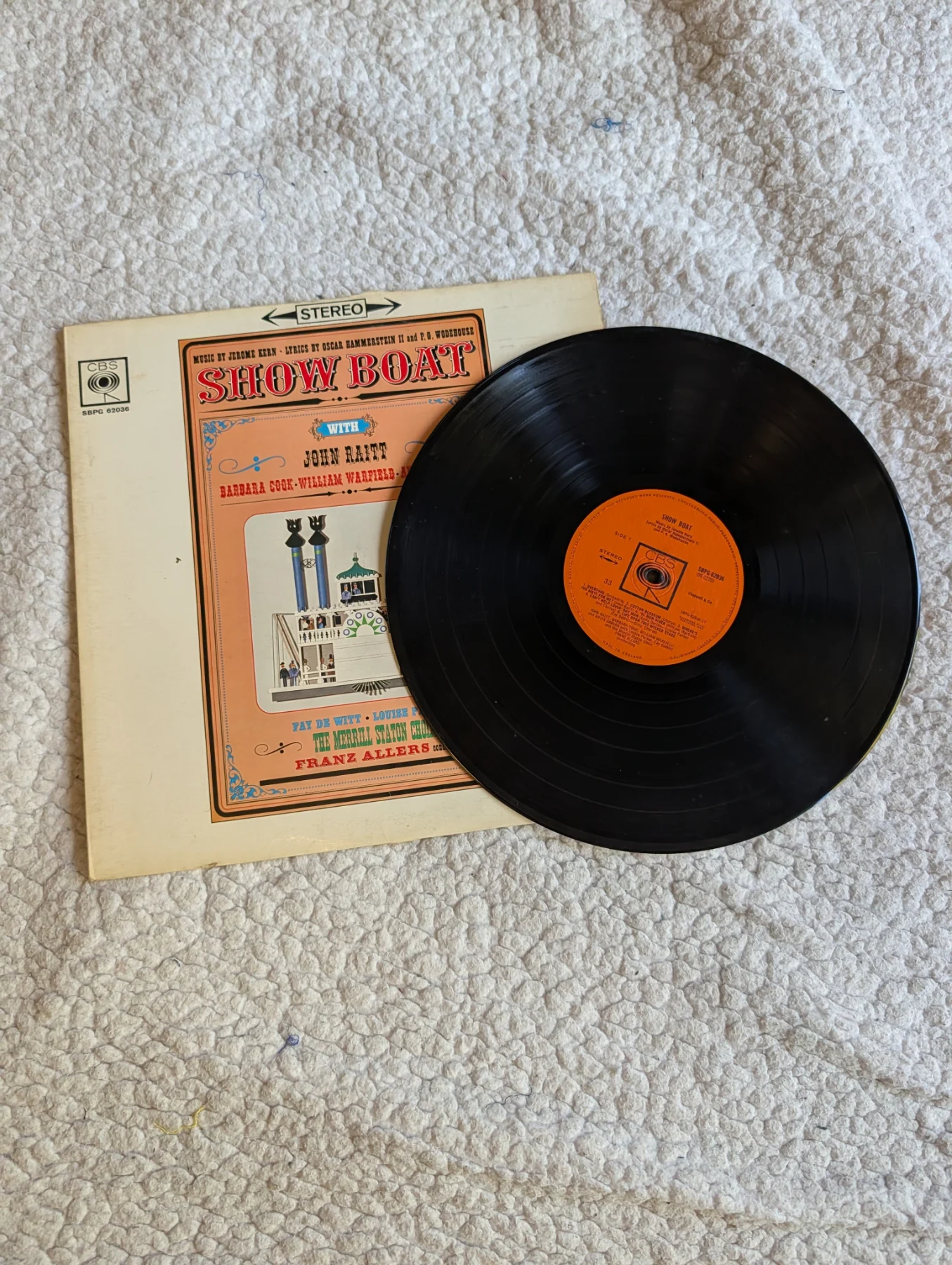 Show Boat- Jerome Kern/Raitt/Cook/Warfield/Darian 1962 OS-2220 Vinyl 12''
