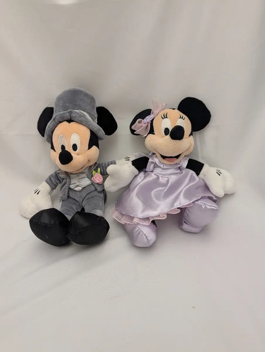 Mickey and Minnie Plush Teddies - Bride & Groom - Disney Wedding Gifts toys