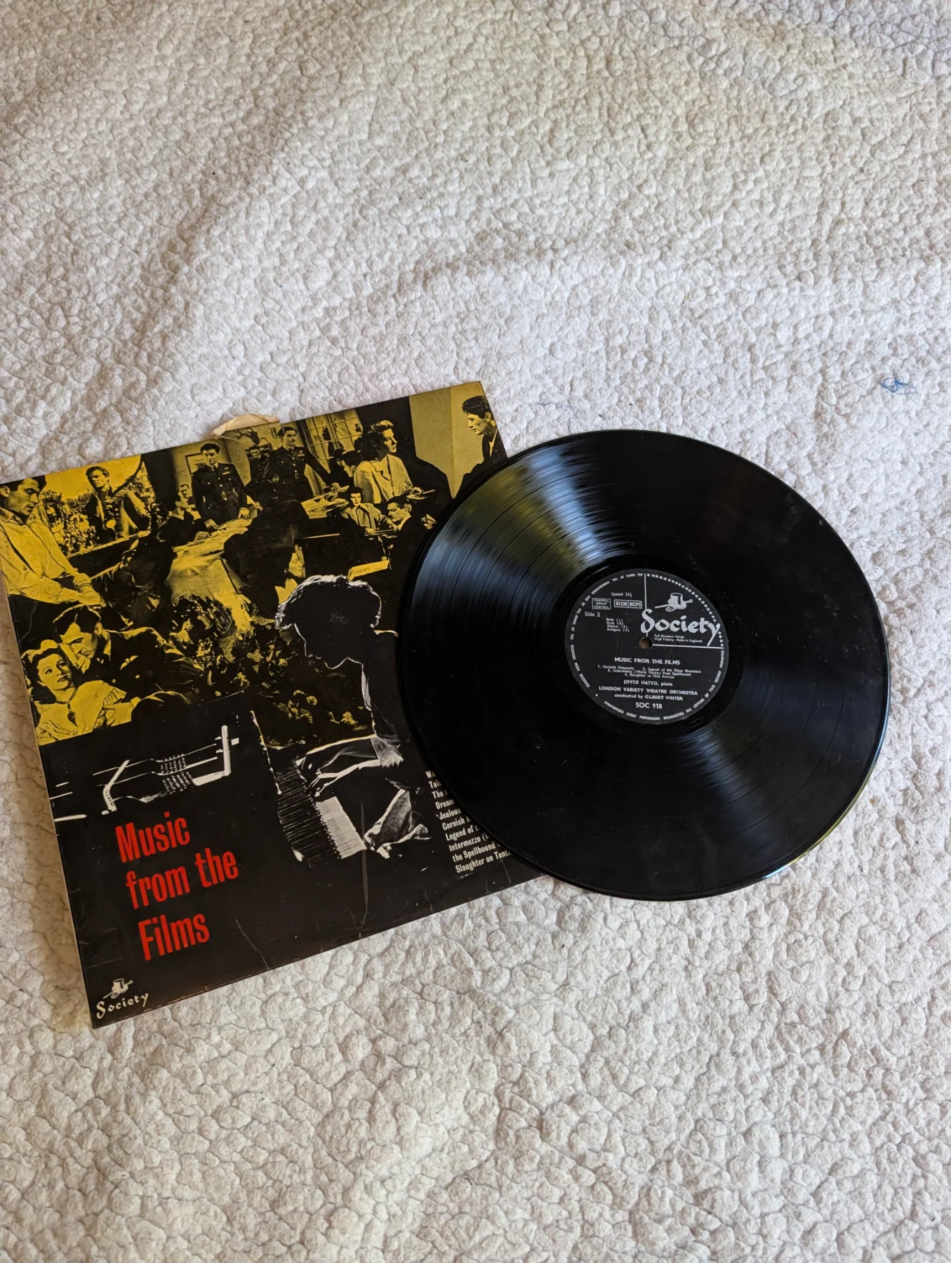 Music From The Films, Joyce Hatto, Gilbert Vinter 12” Vinyl LP Record