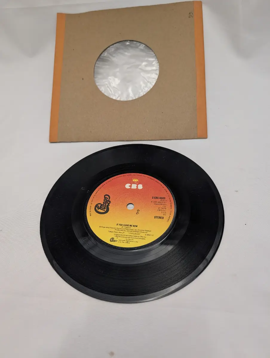 Chicago. If you leave me now. Together again. 7” single. 1976. CBS