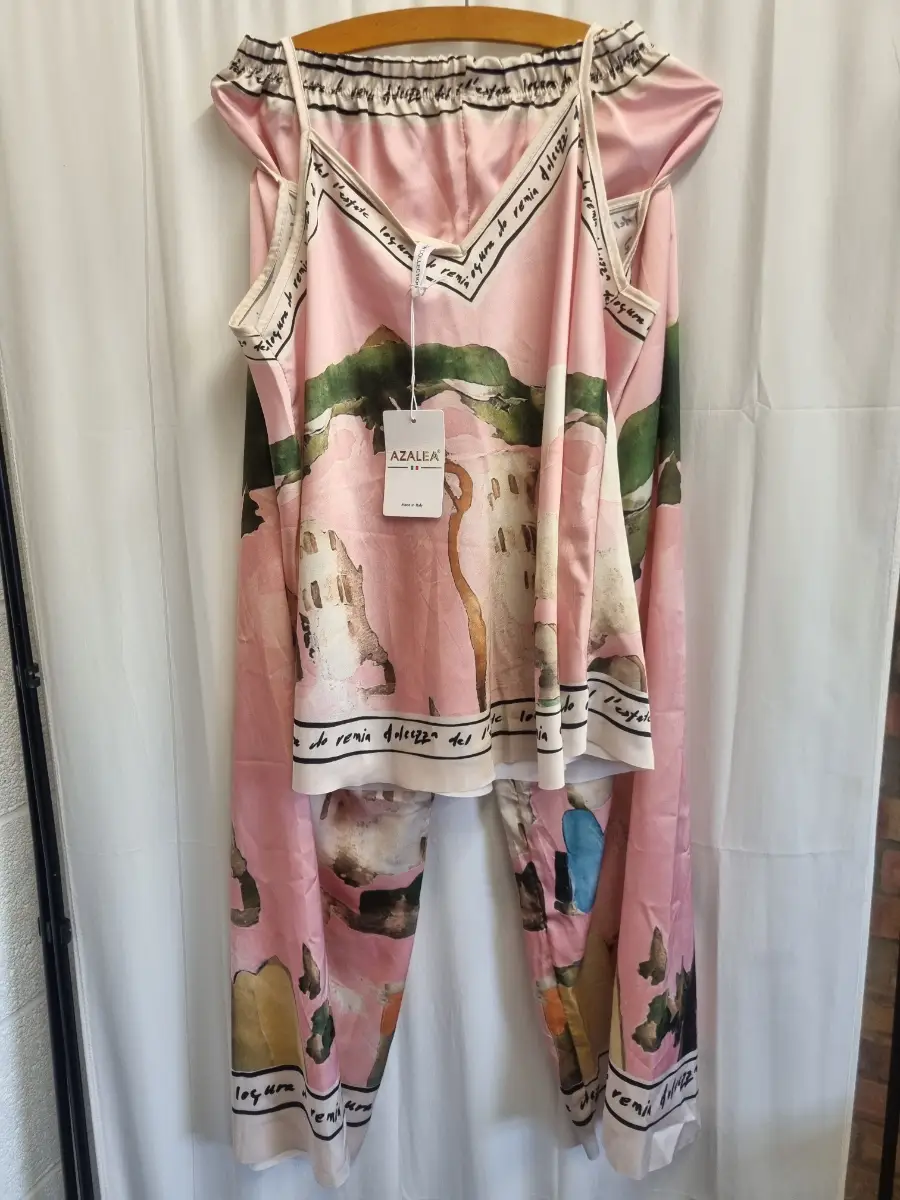 2 piece set pink one sz