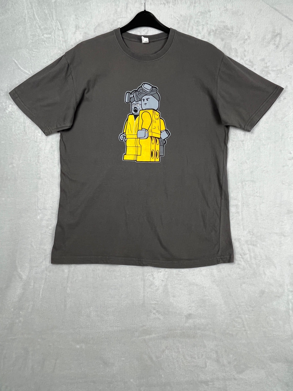 Breaking Bad Lego Graphic T Shirt Mens XL Grey Charcoal Walter White Collector Tee