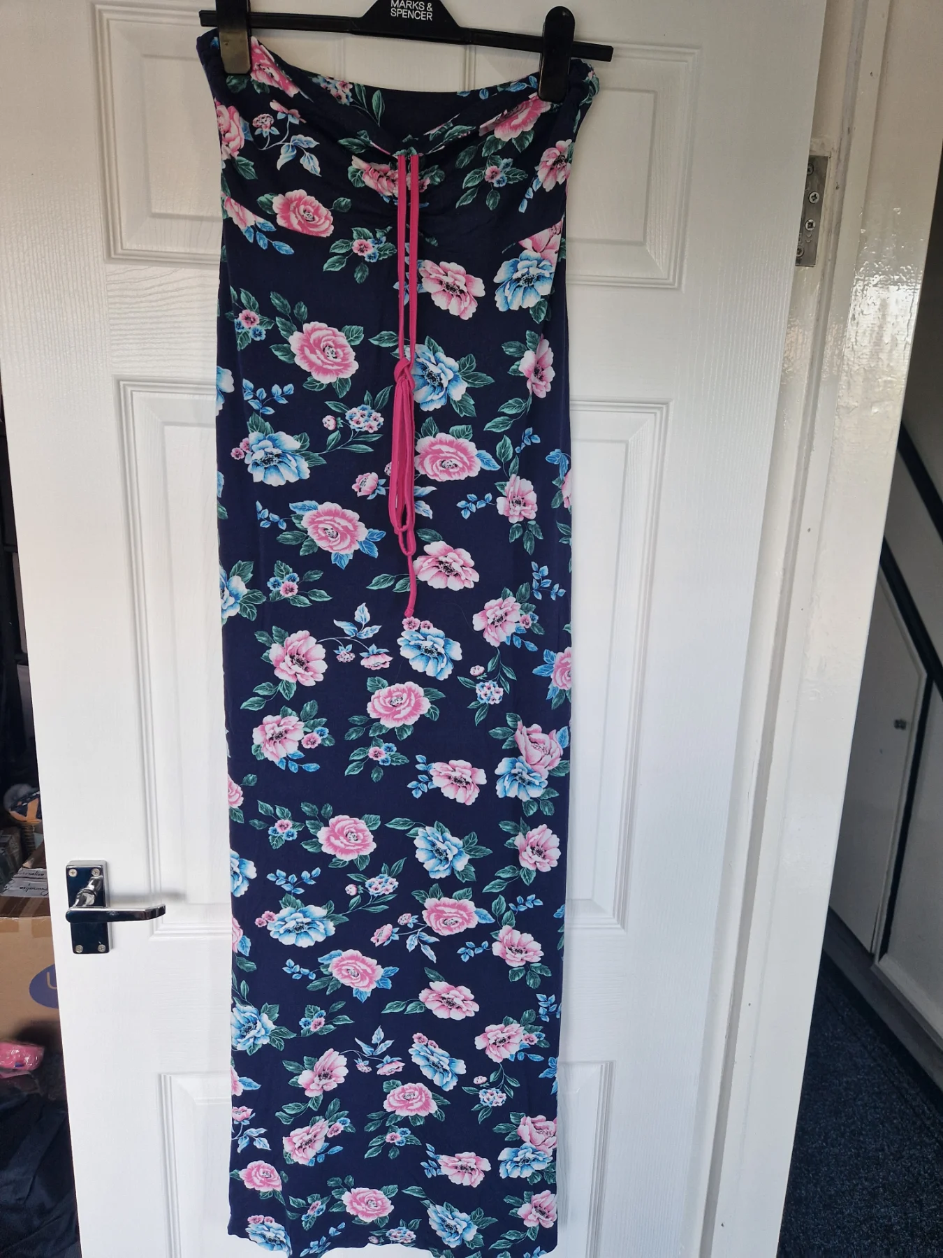 Long strapless dress