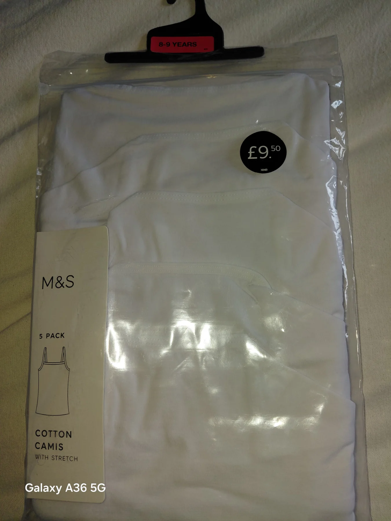 M&S girls cotton camis/vests