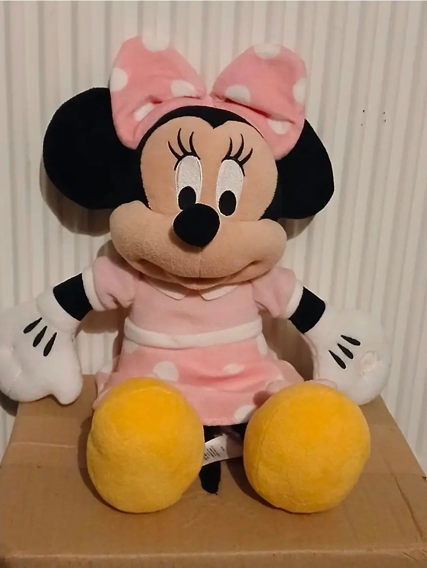 Disney Store Minnie Mouse plush soft toy .