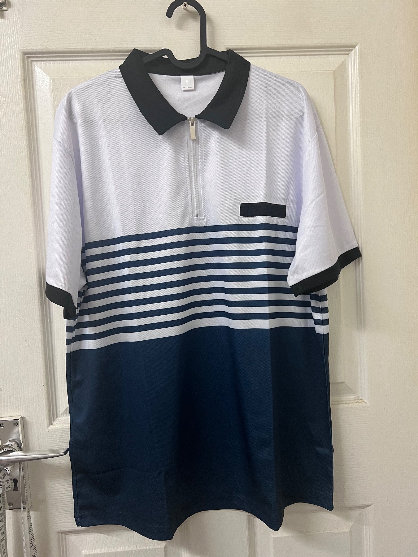 Men’s polo tshirt blue white new deisgn