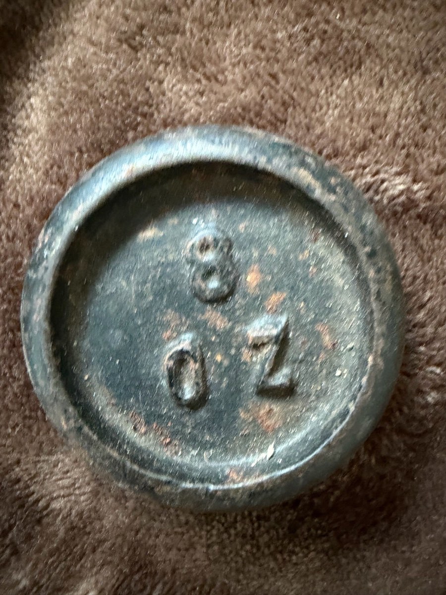 Cast iron scale weight black