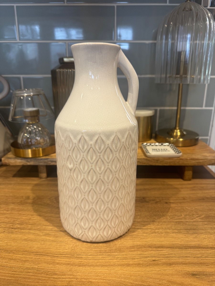 Gorgeous home decor textured ceramic jug