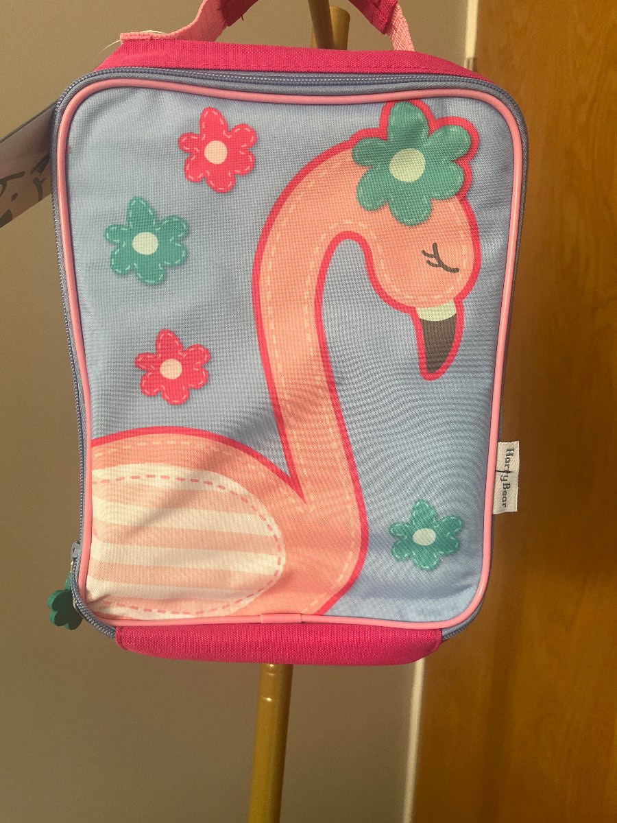 Flamingo design insulated lunchbag back to school