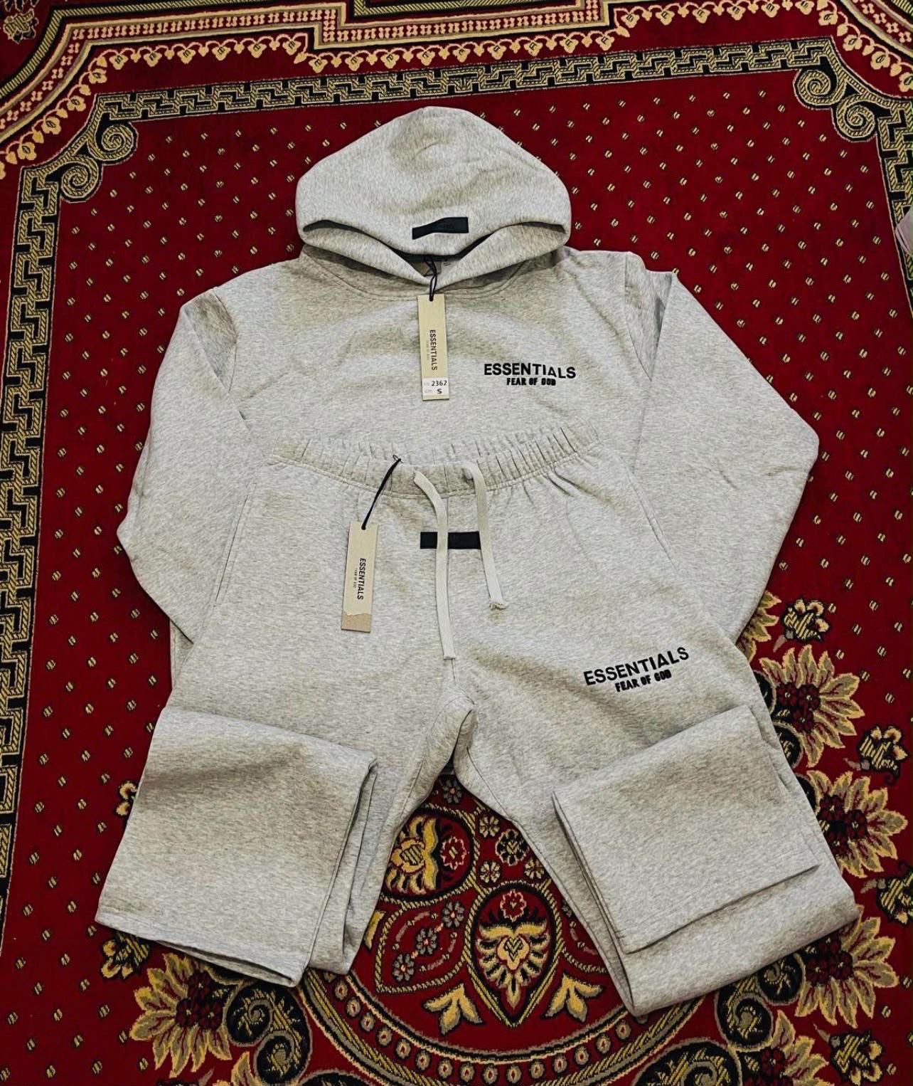Men’s tracksuit black and light gray