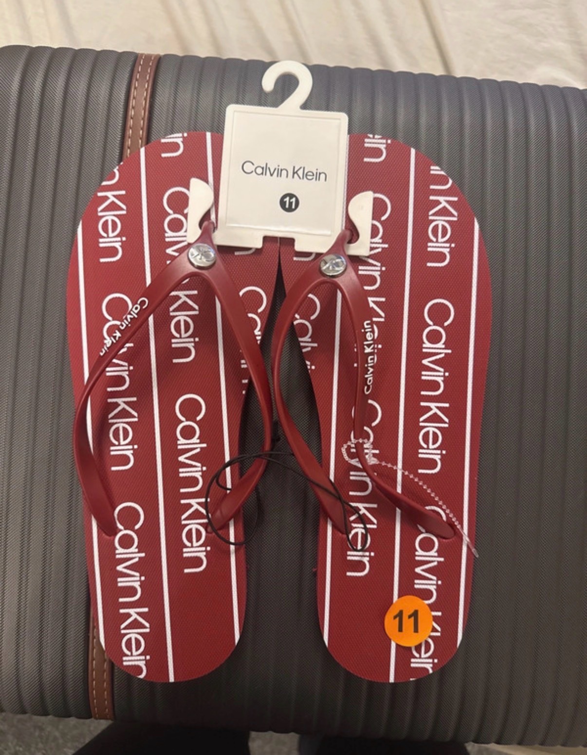 Brand new ladies Calvin Klein flip flops USA size 11 uk size 7-8