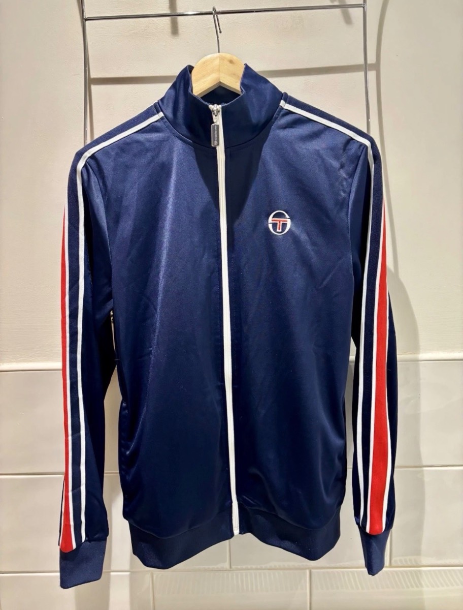 Sergio Tacchini Grosso Track Jacket Archivio-Maritime Blue/Red/White Size Small