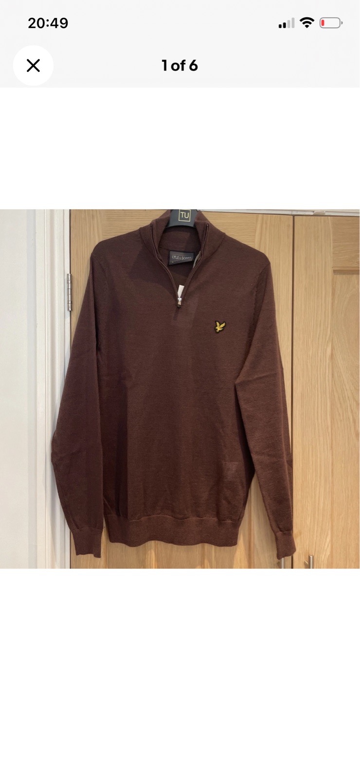 Lyle & Scott quarter zip golf pullover