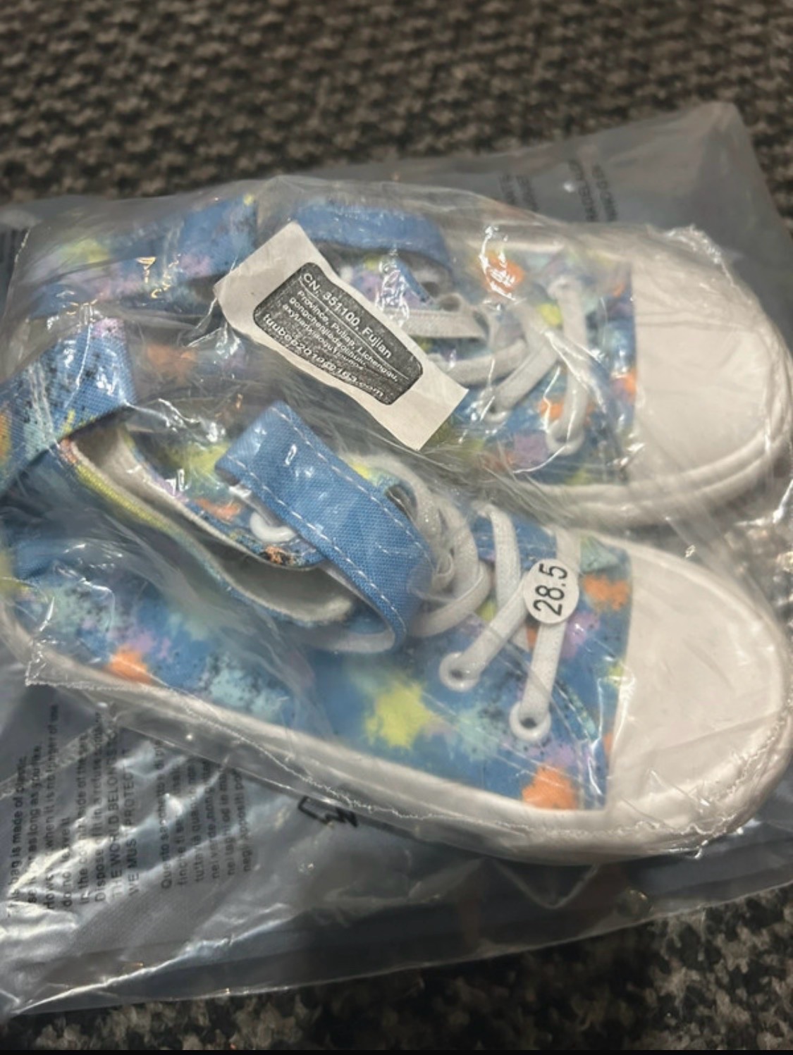 Child’s canvas shoes