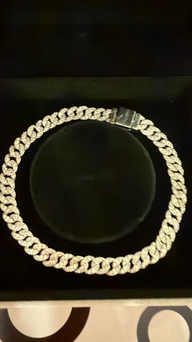 Pandora silver timeless Cuban bracelet 20cm