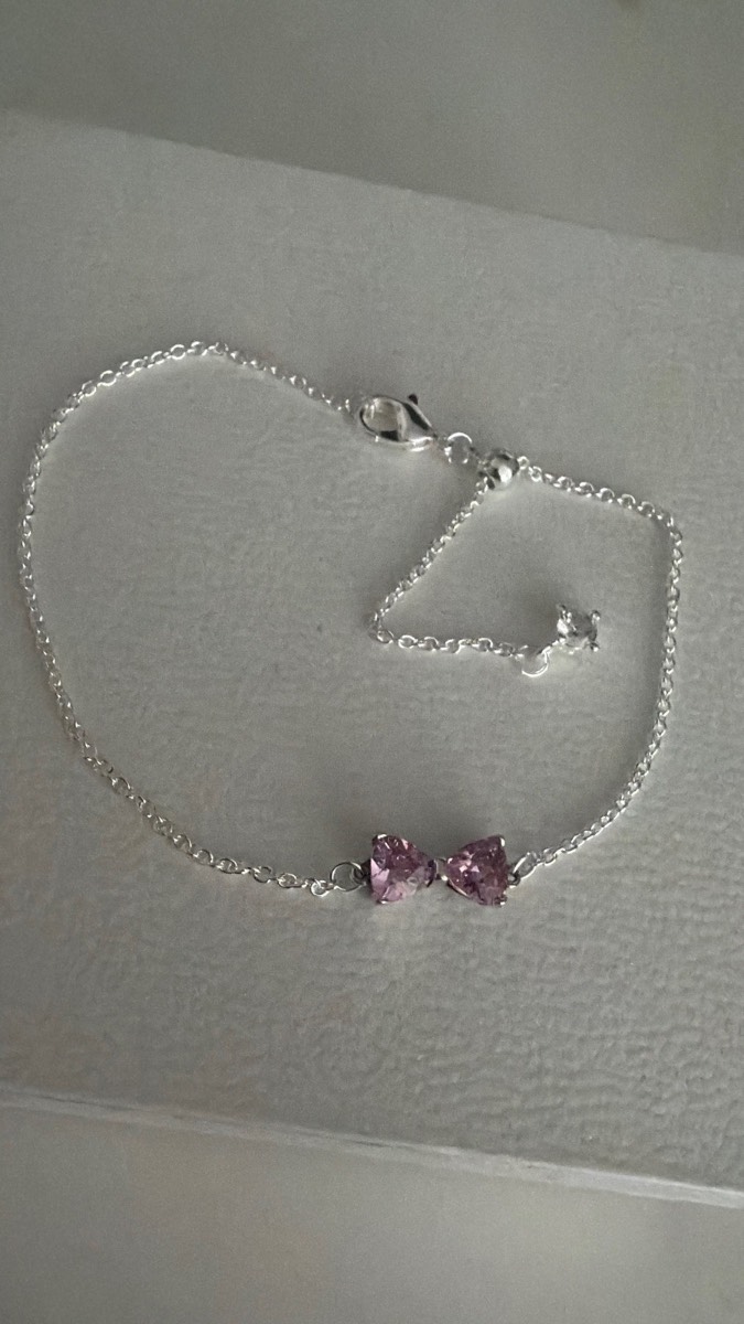 Pandora pink bow adjustable bracelet