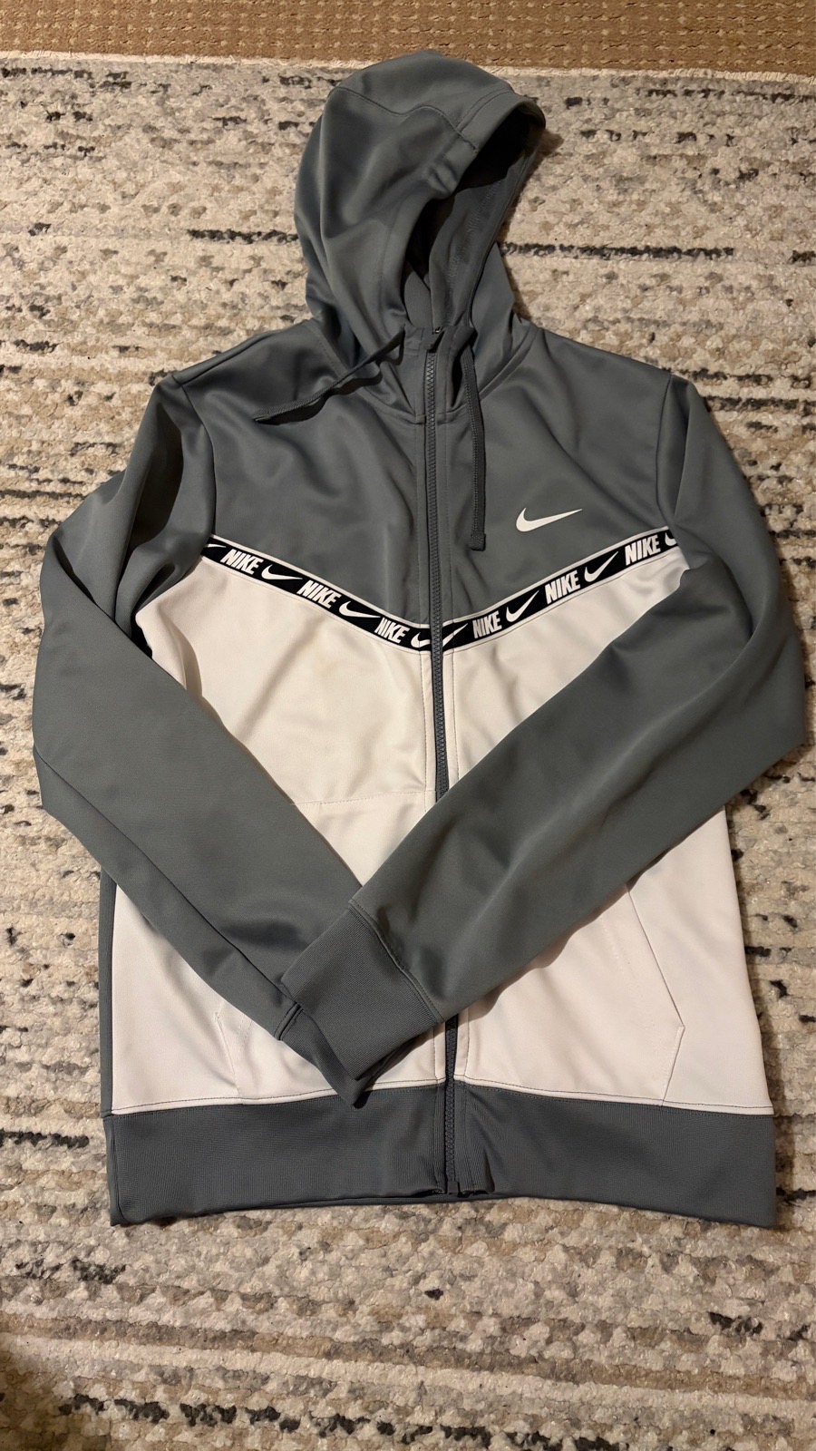 Nike grey white mens jacket