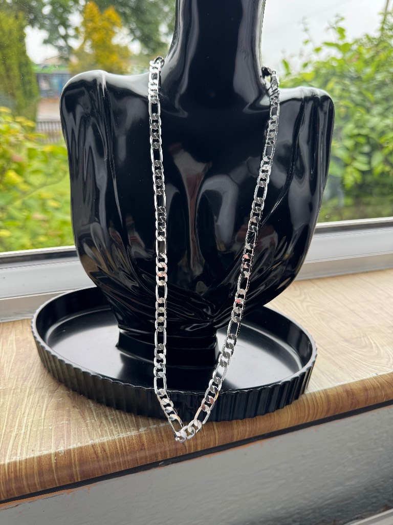 Silver 8mm chain 60cm/24” men’s