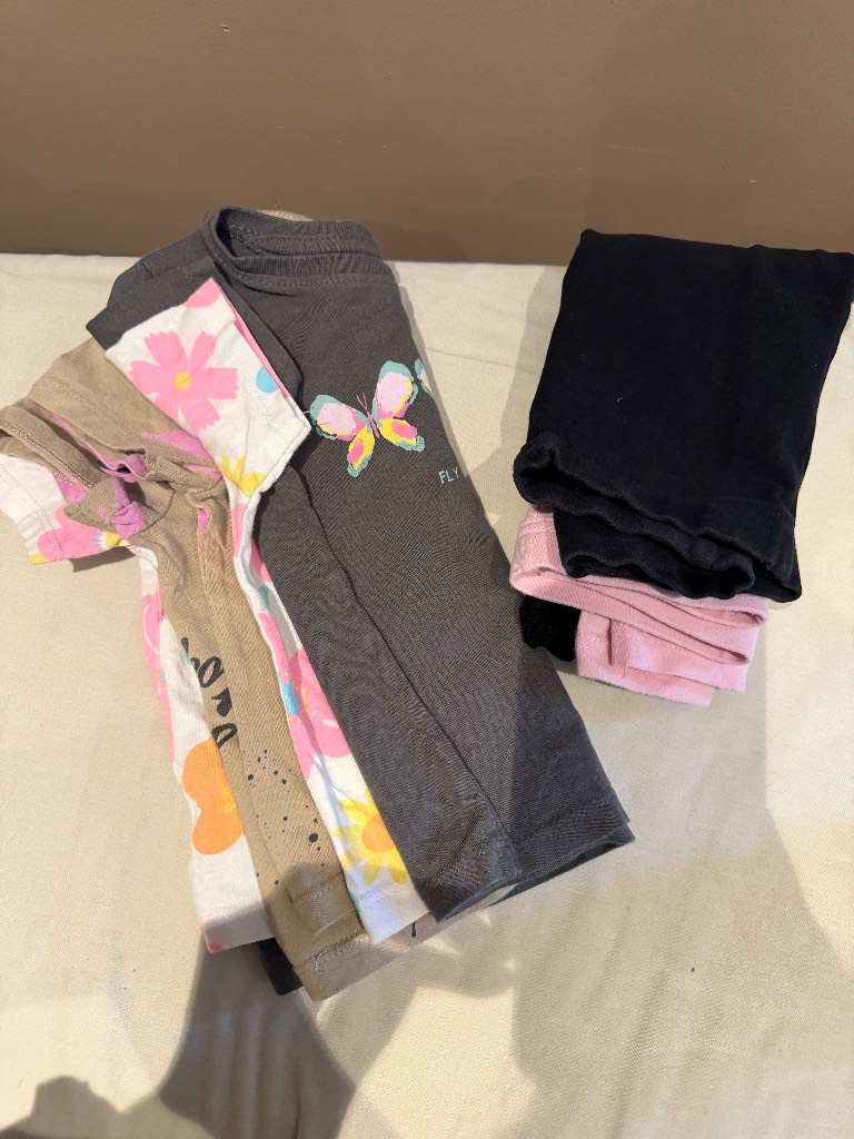 Baby Girl Tops and Leggings Bundle