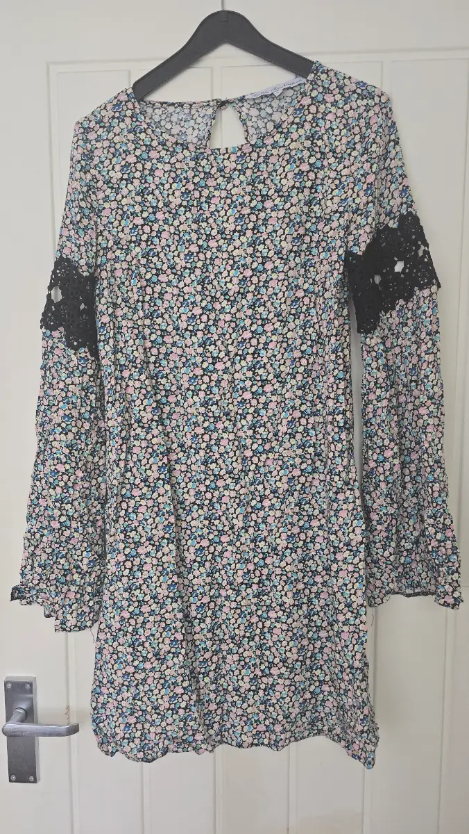 Millie Mackintosh Floral Midi Long Sleeve Dress Size 8