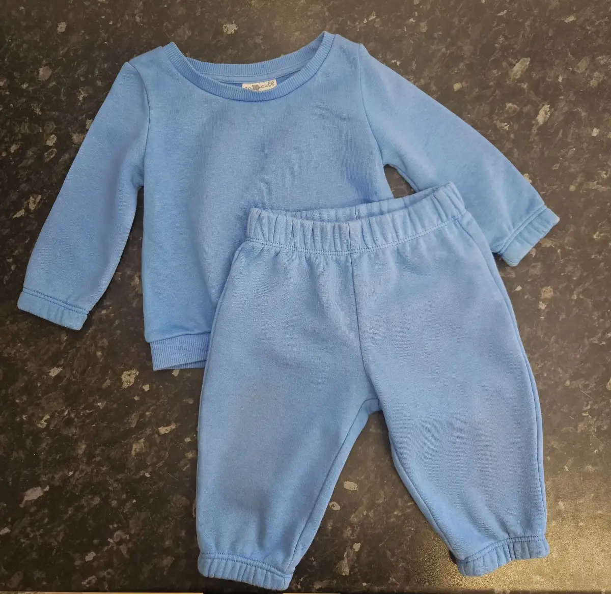 So Cute baby boy blue tracksuit set 6-9 months playwear sweatshirt joggers 74cm