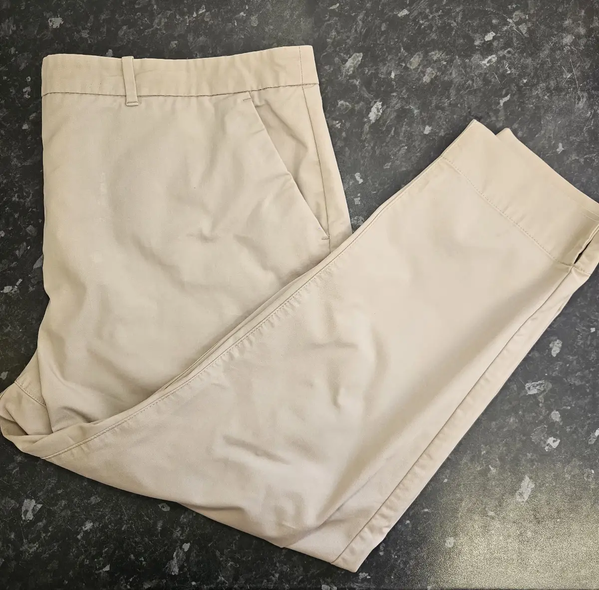 M&S Collection coffee beige chino trousers smart casual pants size 20 short