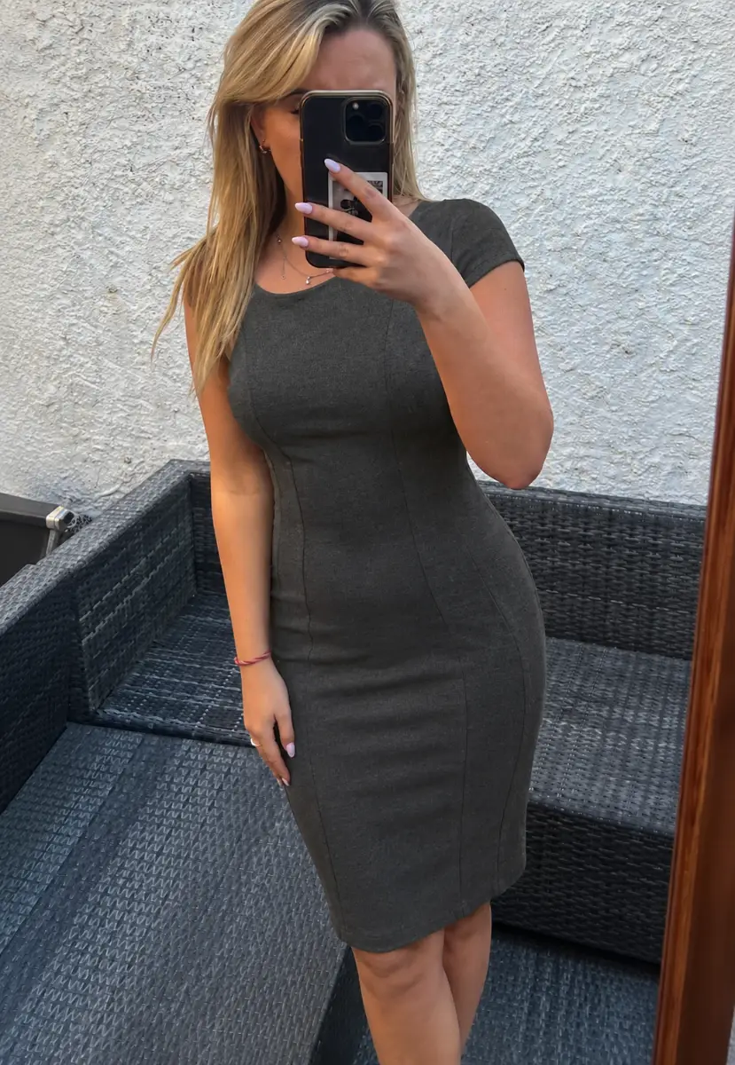 Grey H&M Work Dress