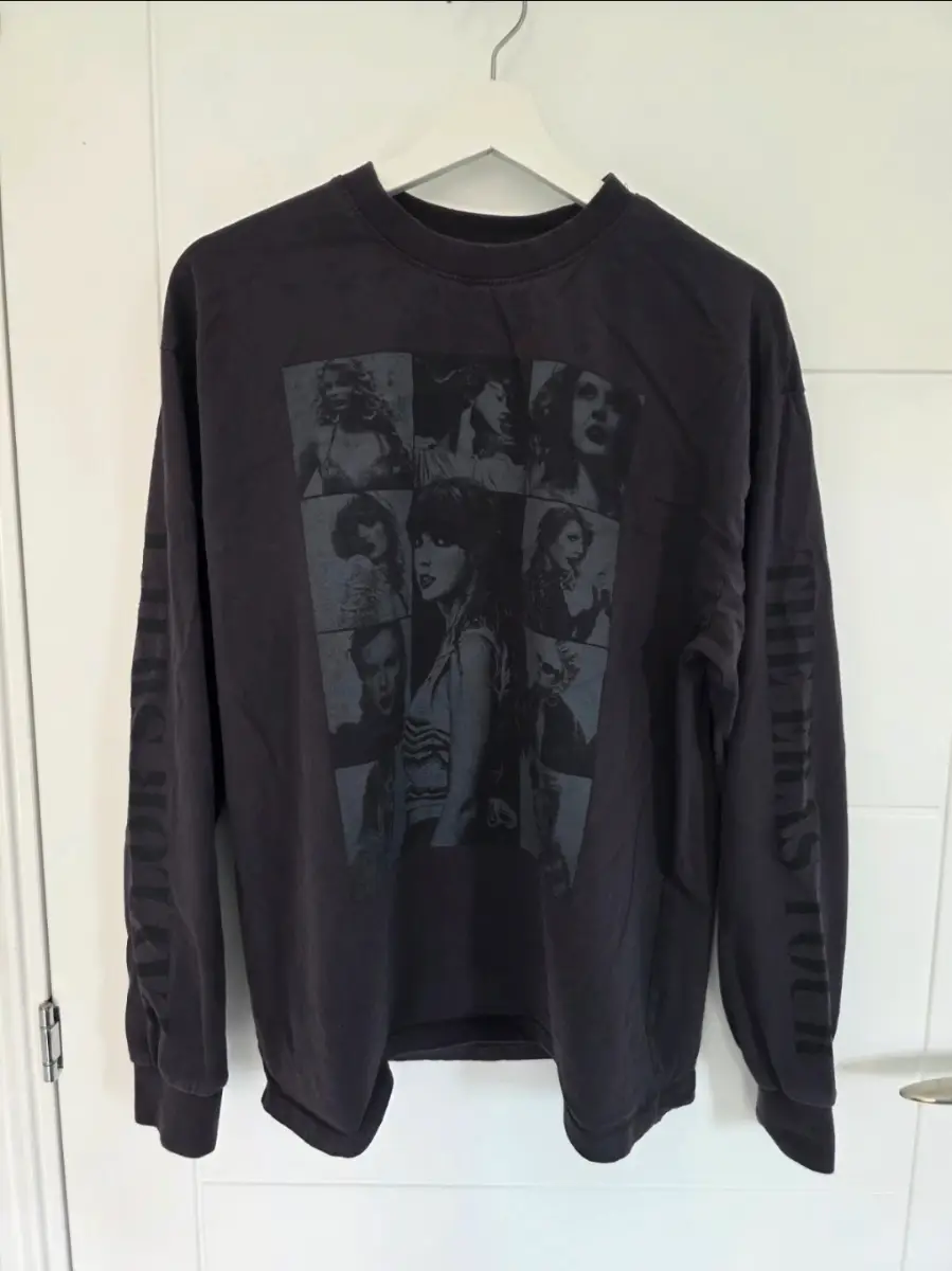 Taylor Swift “The Eras Tour” Long Sleeve Tee – Washed Black – Size S