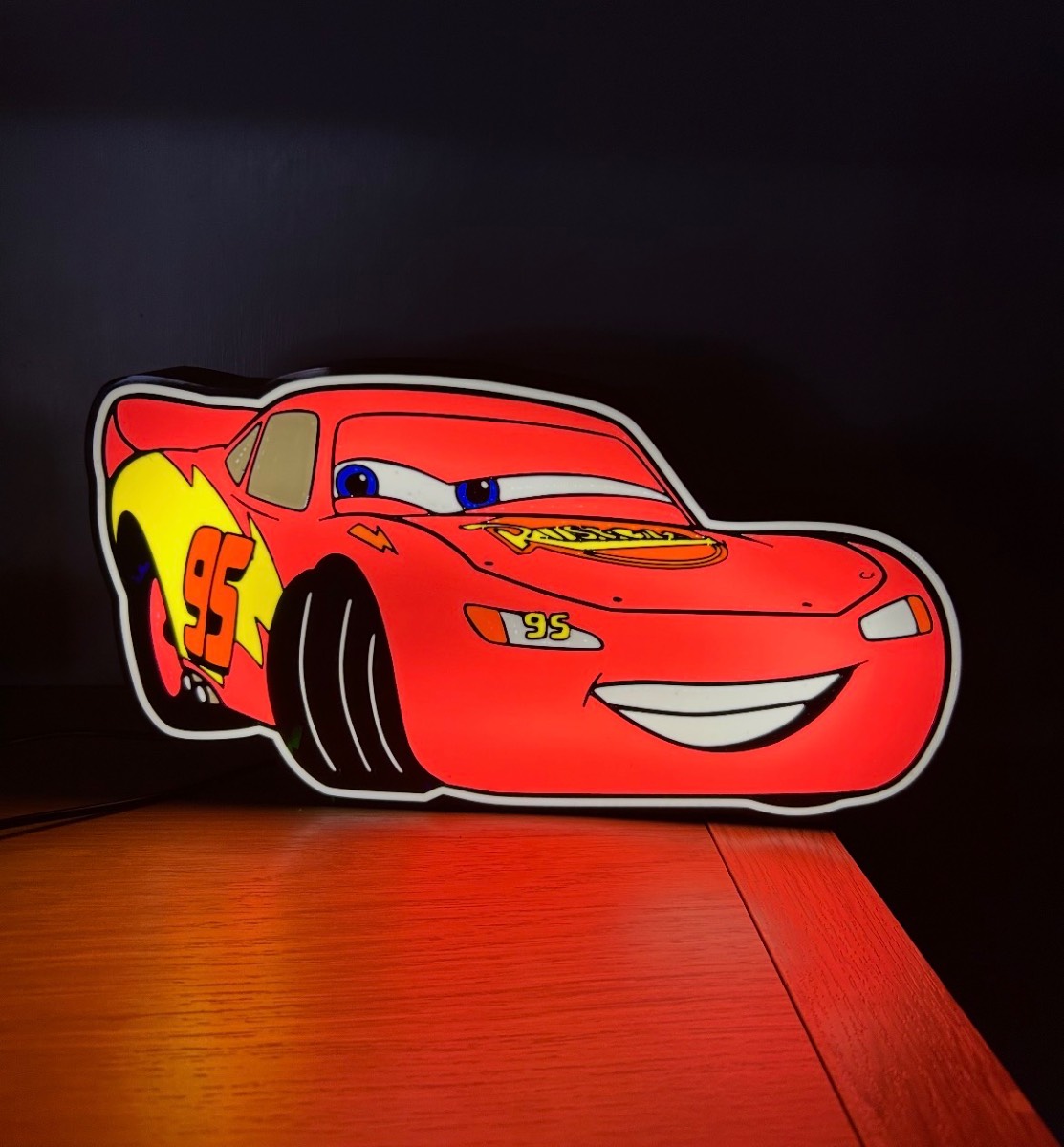 Lightning McQueen light box 3d print