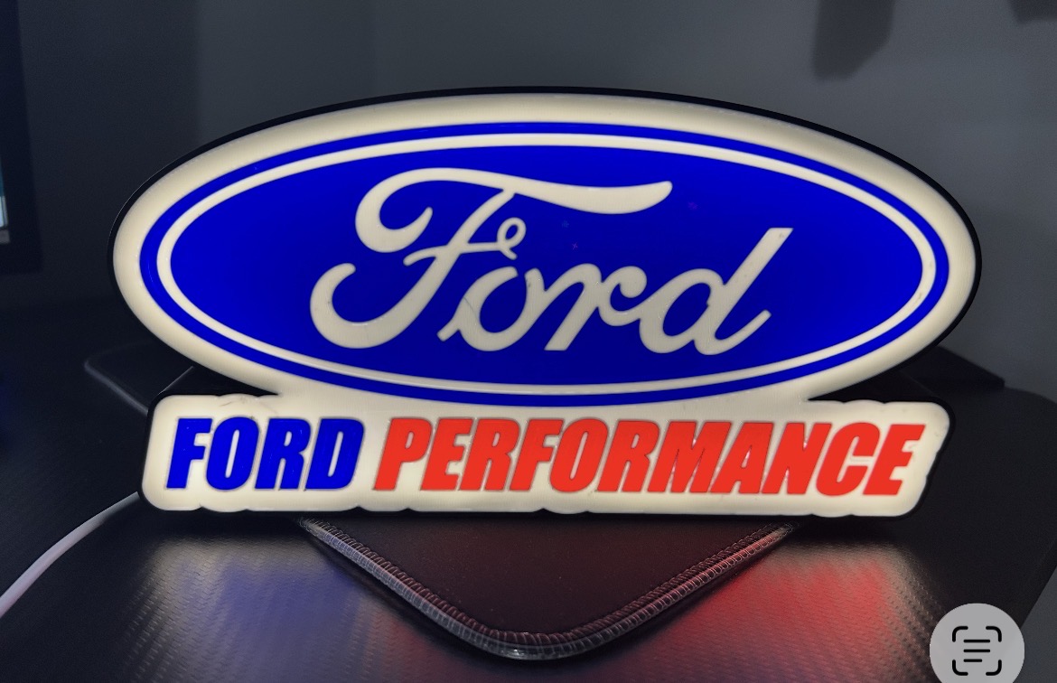 Ford performance light box 3d print