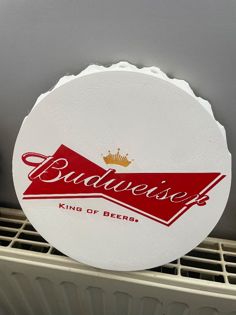 Budweiser wall decoration 3d print