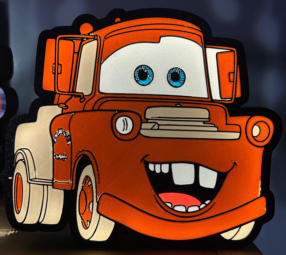 Pixar cars mater light box 3d print