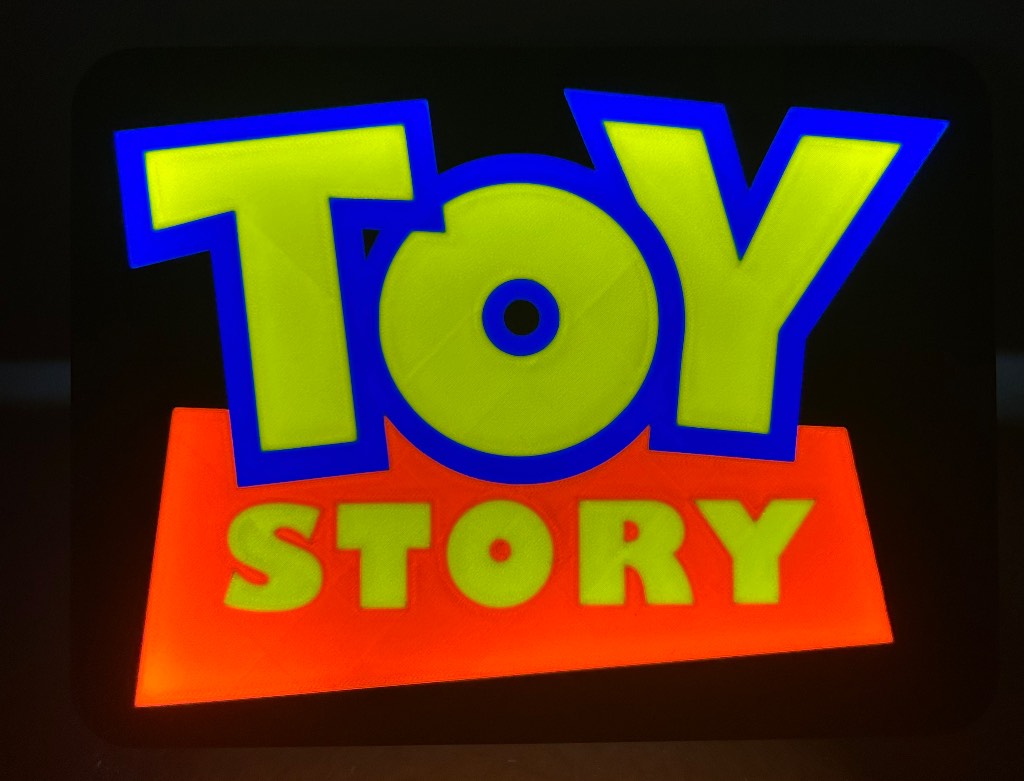 Toy Story light box 3d print